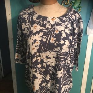 Coral Bay flowered T-shirt